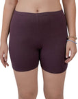 SOIE Woman - Solid Cotton Spandex Cycling Shorts - -for Women