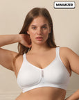 Full Coverage Minimizer Bra with No-Show Cups