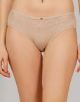 Mid Rise Medium Coverage Lacy Brief Panty