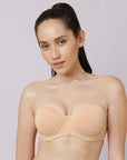 Medium Coverage Padded Wired Multiway Strapless Bra with Detachable Straps
