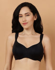Padded Wired Full Coverage Seamless Cups Sweetheart Neckline Bra