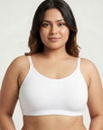 Seamless Cloud Soft Slip-on Lounge Bra with Detachable Straps