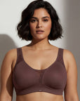 Triple-Layer Lace Cotton Full Coverage Minimizer Bra