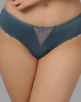 SOIE Woman - Mid Rise Full Coverage Lace Brief - Panty -for Women