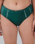 SOIE Woman - High Waist Full Coverage Mesh Panelled Brief - Panty -for Women