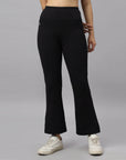 SOIE Woman - Mid-Rise Fit & Flared Pants with 4-Way Stretch & Compression Waistband - Fit & Flare Pants -for Women
