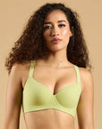 SOIE Woman - Padded Full Coverage Seamless T-shirt Bra with Invisible Flexi Underwire - Bonded Bra -for Women