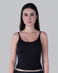 Seamless Body Fit Padded Bra Top with Detachable Back Straps