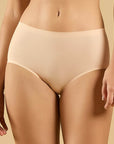 SOIE Woman - Seamless Mid Waist Full Coverage Brief with No Visible Panty Line (Pack of 2) - Panty -for Women