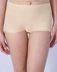 SOIE Woman - Seamless Mid Waist Full Coverage Boy Shorts with No Visible Panty Line (Pack of 2) - Panty -for Women
