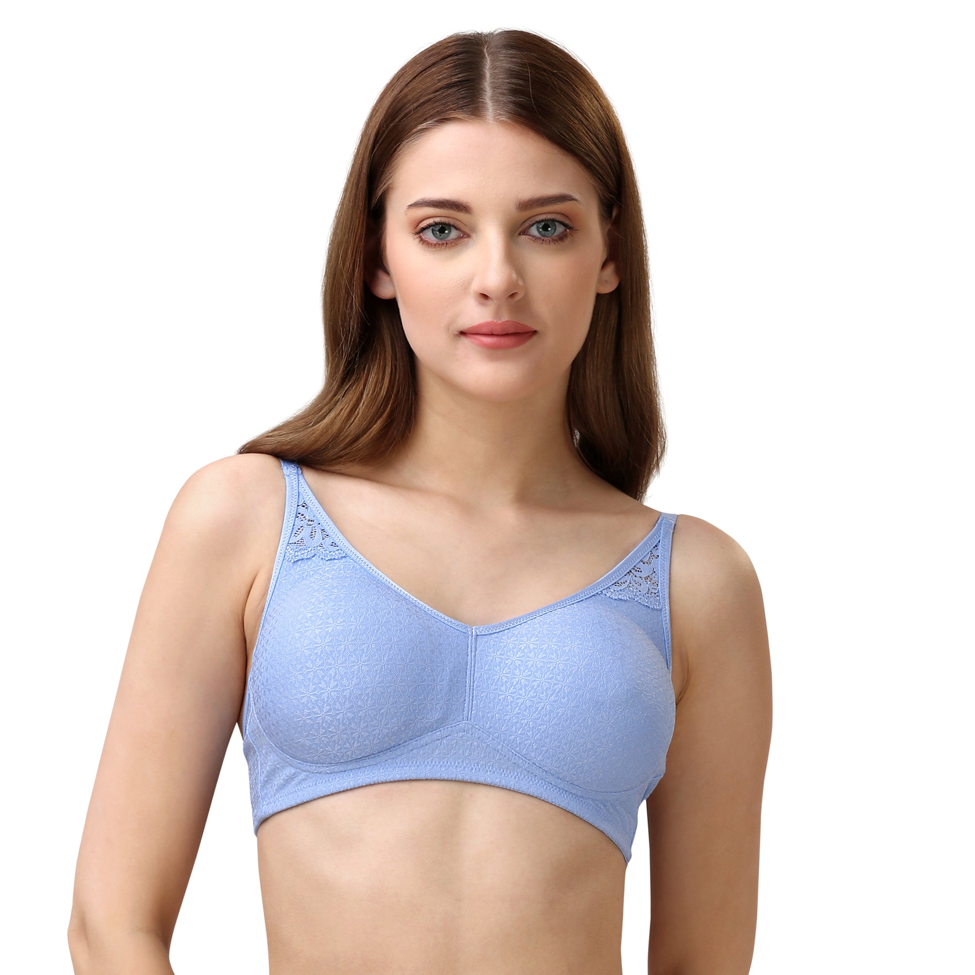 Non Padded Non Wired Medium Coverage Lace Bra FB-708 – SOIE Woman