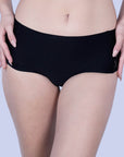 SOIE Woman - Seamless Mid Waist Full Coverage Lace Brief - Panty -for Women