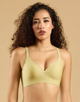 SOIE Woman - Padded Non wired Medium Coverage Seamless T-shirt Bra - Bonded Bra -for Women