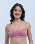 SOIE Woman - Non Padded Non Wired Full Coverage Lacy T-shirt Bra - Lacy Bra -for Women