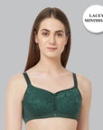 SOIE Woman - Non Padded Non-Wired Full Coverage Minimizer Lace Bra - Bra -for Women