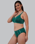 SOIE Woman - Full Coverage Minimiser Bra with High Waist Brief Set - Lingerie set -for Women