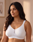 Full Coverage Minimizer Bra with No-Show Cups