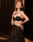 Medium Coverage Padded Underwired Multiway Transparent Back Bra