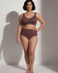 Triple-Layer Lace Cotton Full Coverage Minimizer Bra