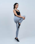 SOIE Woman - Seamless Quick Dry High Compression Butt Shaping Ankle Length Sports Leggings - -for Women