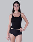 Seamless Body Fit Padded Bra Top with Detachable Back Straps
