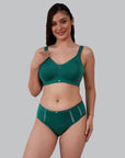 SOIE Woman - Full Coverage Minimiser Bra with High Waist Brief Set - Lingerie set -for Women