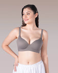 SOIE Woman - Padded Full Coverage Seamless T-shirt Bra with Invisible Flexi Underwire - Bonded Bra -for Women