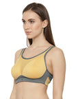Medium Impact Lightly Padded Non Wired Extereme Coverage Sports Bra