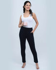 SOIE Woman - Mid Rise Ankle Length Supersoft Lounge Pants with Pockets - -for Women