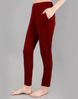 SOIE Woman - Mid Rise Ankle Length Supersoft Lounge Pants with Pockets - -for Women