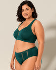 Full Coverage Minimiser Bra with High Waist Brief Set