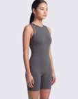 Princess Panel Boat Neck Swimsuit with Power Mesh Back