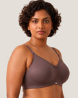 Triple-Layer No-Show Full Coverage Nylon Minimizer Bra