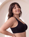 Triple-Layer Lace Cotton Full Coverage Minimizer Bra