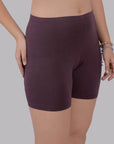 SOIE Woman - Solid Cotton Spandex Cycling Shorts - -for Women