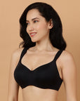 Padded Wired Full Coverage Seamless Cups Sweetheart Neckline Bra