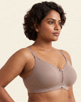 Triple-Layer No-Show Full Coverage Nylon Minimizer Bra