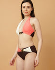 Criss Cross Halter Bikini Set