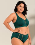 Full Coverage Minimiser Bra with High Waist Brief Set
