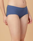 Mid Rise Cotton Hip Hugger Brief with Shiny Edge Waist (Pack of 3)