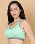 Seamless Padded Racerback Sports Bra
