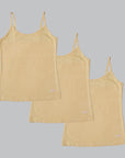SOIE Woman - Cotton Spandex Super Soft Camisole for Girls (Pack of 3) - -for Women