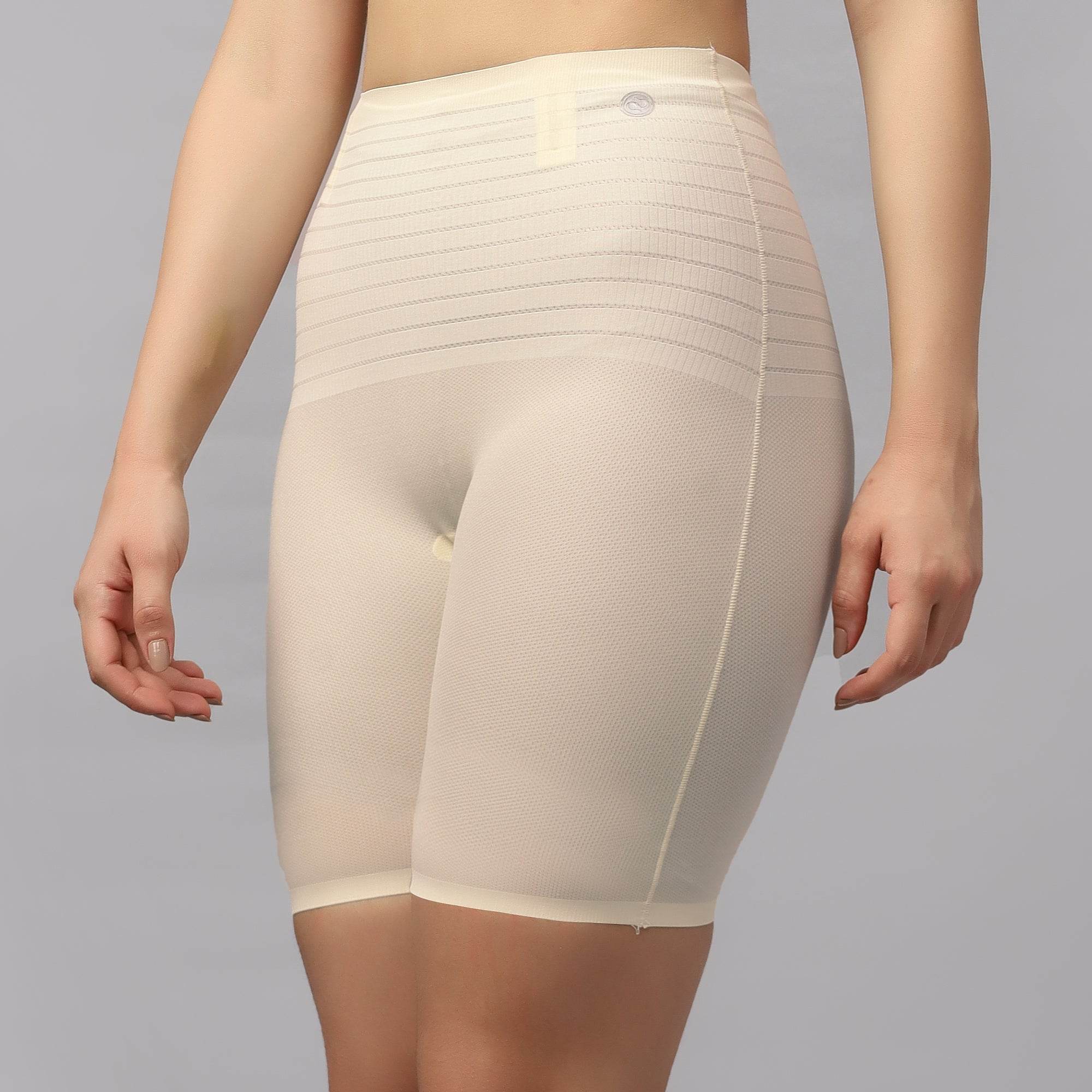 Seamless High Waist Ultra Thin Compression Shaper Shorts with Tummy, Hip Thigh Control