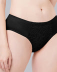 SOIE Woman - High Waist Full Coverage Lace Brief - Panty -for Women