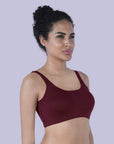 SOIE Woman - Non Wired Non Padded Full Coverage Low Impact Slip on Sports Bra - Lounge Bra -for Women