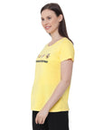 SOIE Woman - Half Sleeve Printed Soft Cotton Modal Lounge T-shirt - -for Women