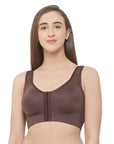 SOIE Woman - Front Closure Full Coverage Non Padded Non Wired Bra - -for Women