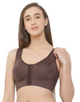 SOIE Woman - Front Closure Full Coverage Non Padded Non Wired Bra - -for Women