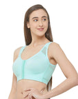SOIE Woman - Front Closure Full Coverage Non Padded Non Wired Bra - -for Women