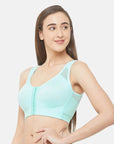 SOIE Woman - Front Closure Full Coverage Non Padded Non Wired Bra - -for Women